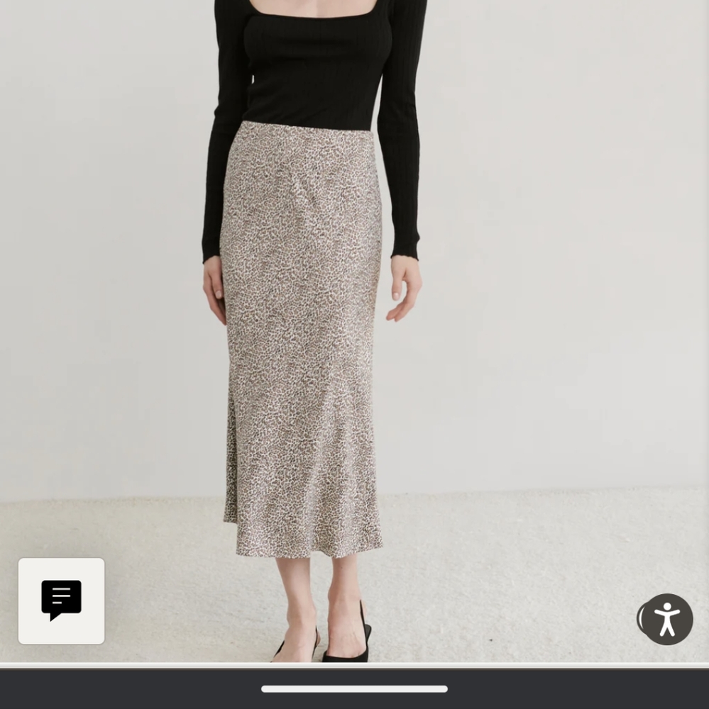 Jenni kayne leopard print skirt